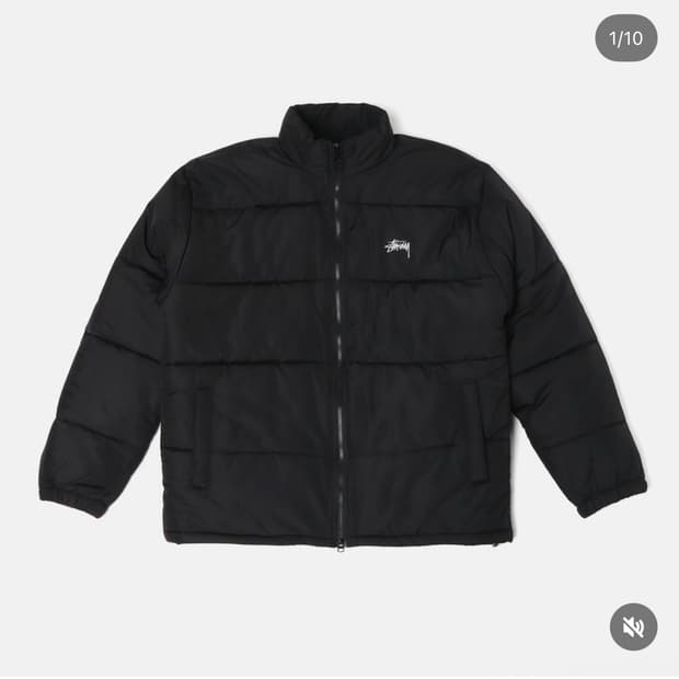 스투시 오버 패딩점퍼