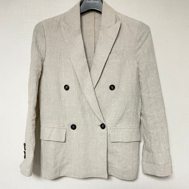 Brunello Cucinelli 린넨 더블 자켓 40 정품
