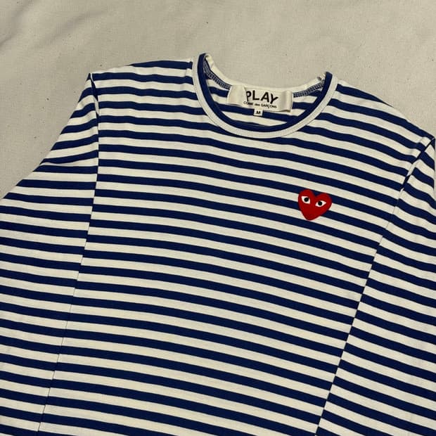 M 꼼데가르송 블루 스프라이트 롱 슬리브