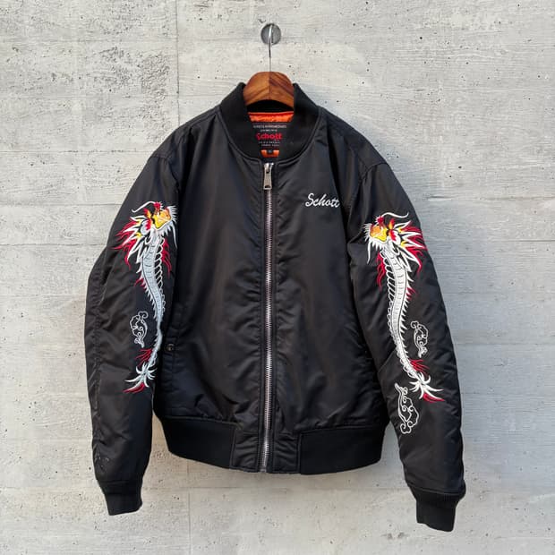 쇼트 x 앤더슨벨 드래곤 자수 마원 자켓