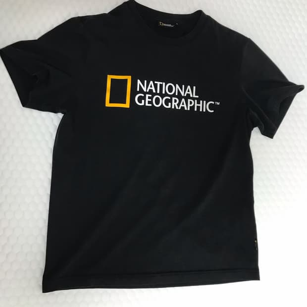 National Geographic 로고 티셔츠 빈티지