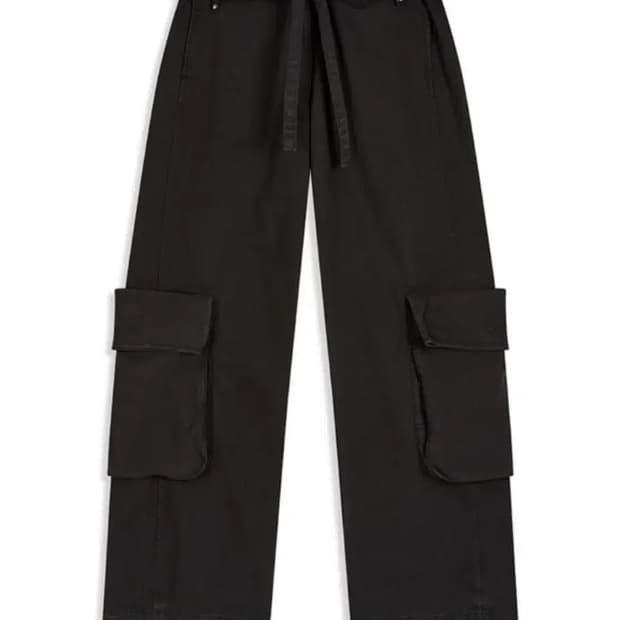 WASHED ROLLED CARGO PANTS, 