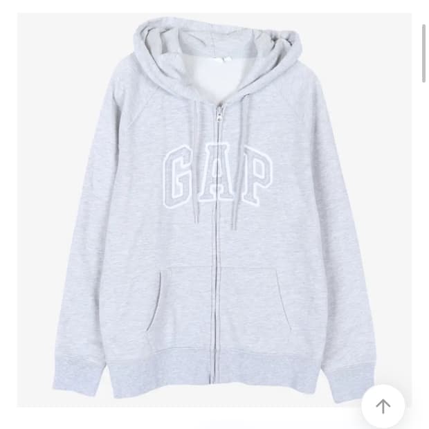 갭 멜란지 후드집업