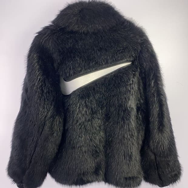 Nike X AMBUSH 퍼 자카켓 블랙