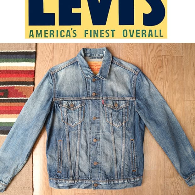 LEVIS 리바이스 워싱 가공 데님자켓
 