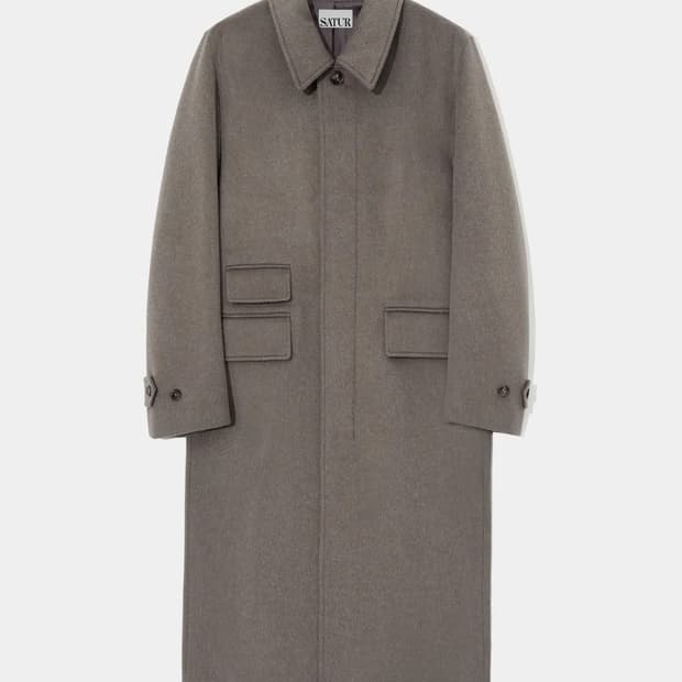 SATUR 세터 울 3포켓 울 발마칸 코트 L