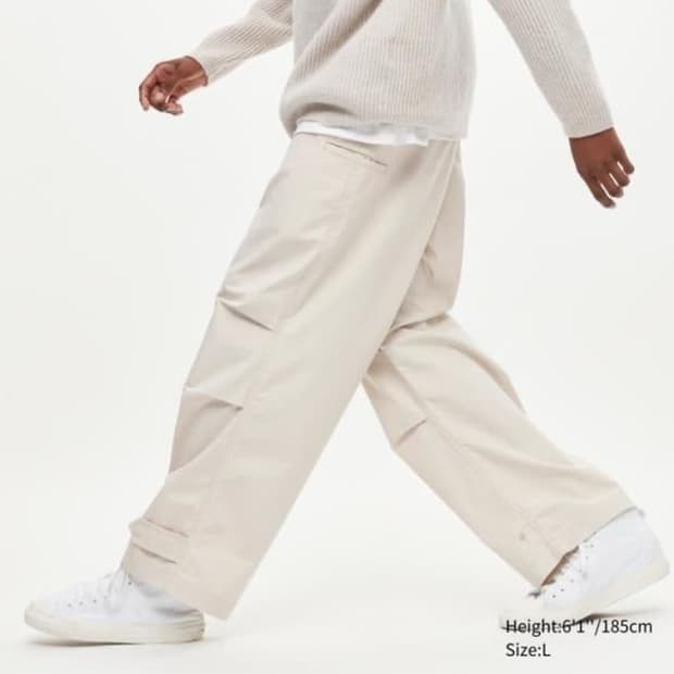 L 새제품) 유니클로 U 22 파라슈트 팬츠 르메르 와이드핏 바지 34