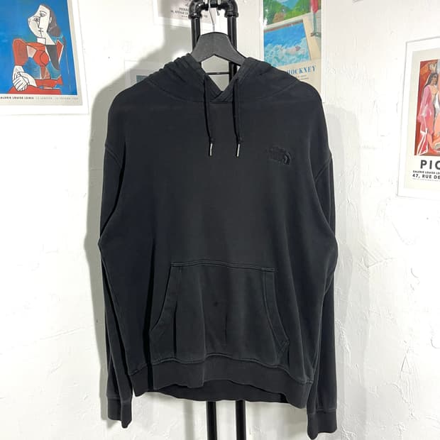노스페이스 자수로고 후드티