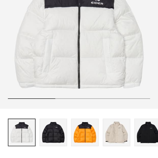 아이더 덕다운 패딩 s