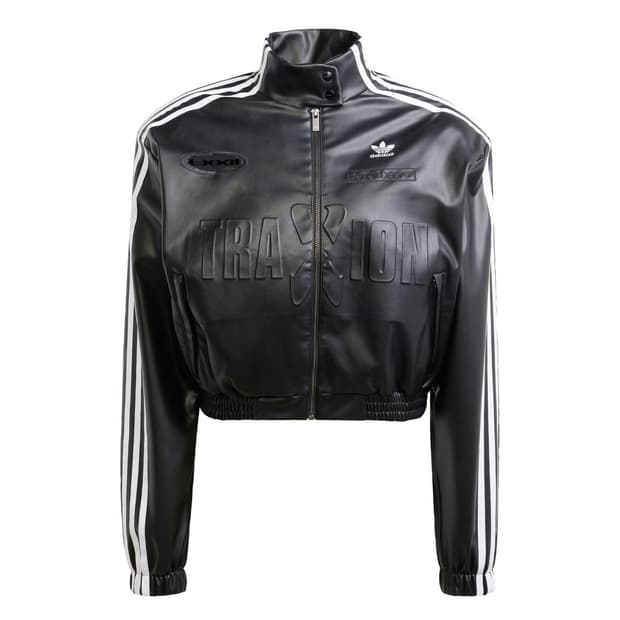아디다스) 레더 바이커 자켓