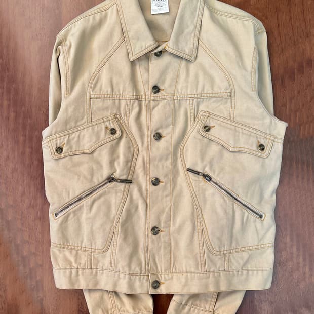 저스트카발리 웨스턴 디테일 코튼 재킷