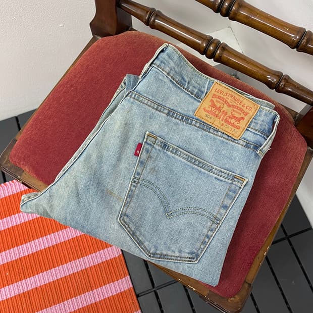 리바이스 504 연청 데님 (32)