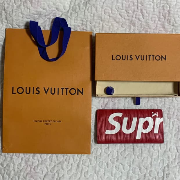 루이비통&슈프림 장지갑
