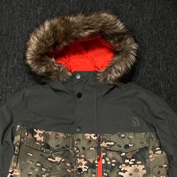 노스페이스 카모 하이벤트 울프죠 다운 눕시 패딩