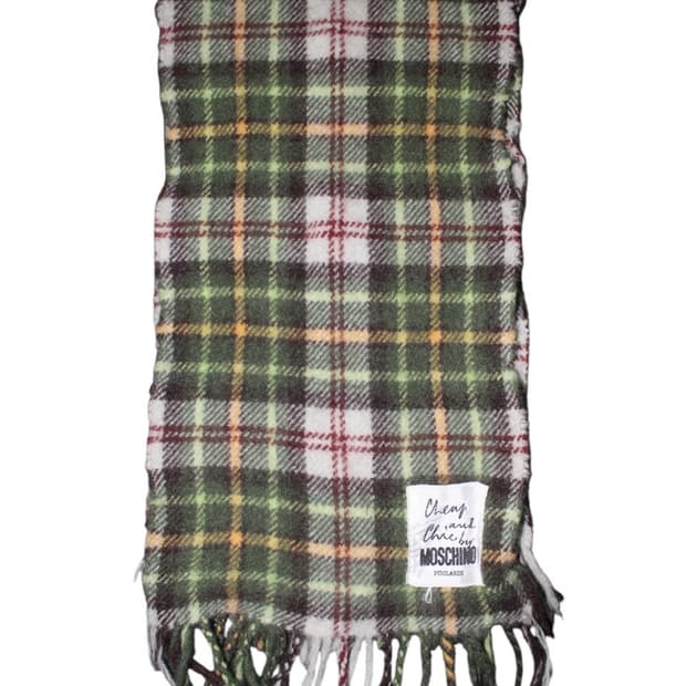 모스키노 체크 머플러