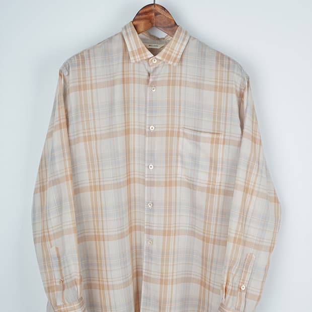  WELLDER plaid light shirt
