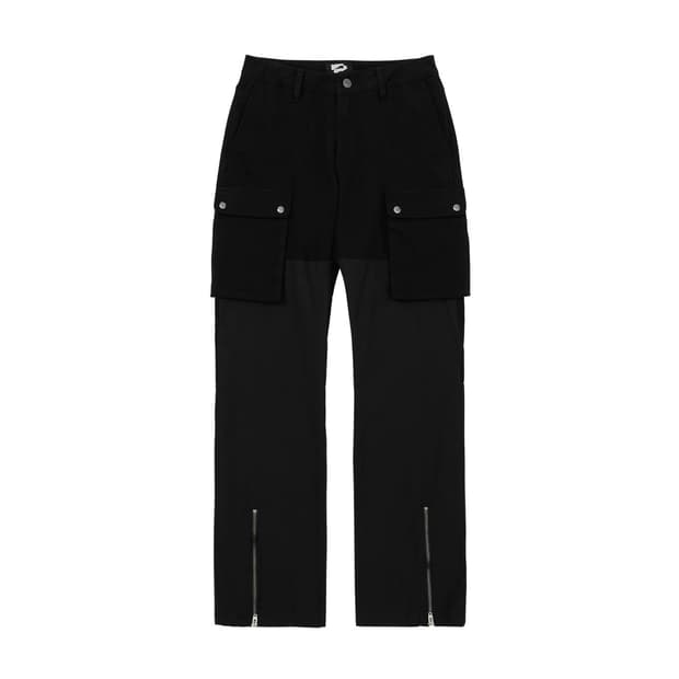 웰빙익스프레스 Straight Cargo Pants Black M