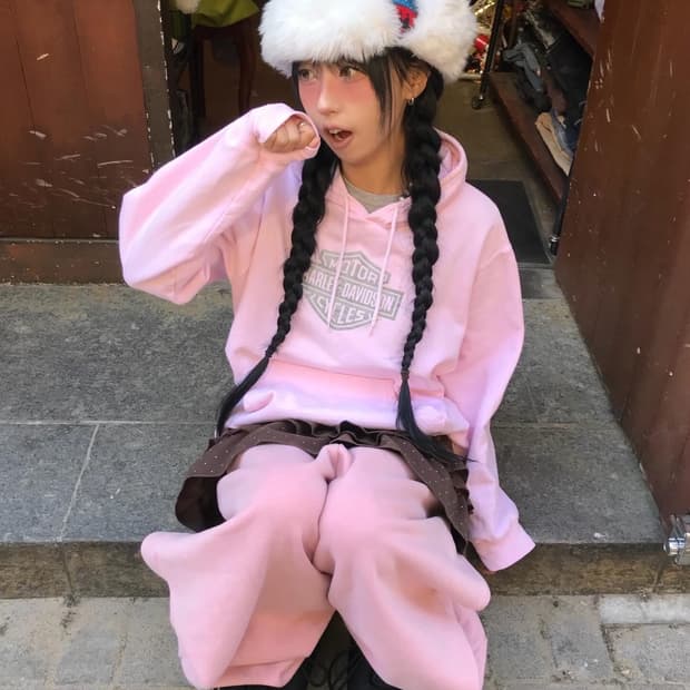 Harley-Davidson BabyPink Hoodie