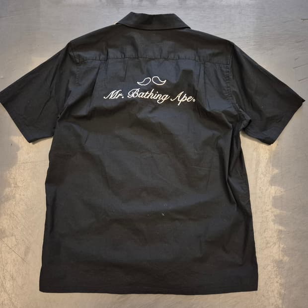 BAPE Mr. Bathing Ape 오픈카라 셔츠