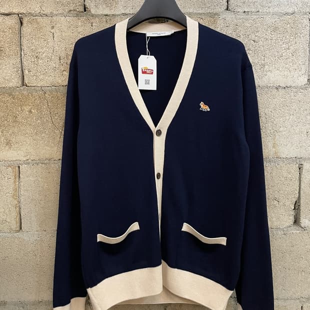 메종 키츠네 폭스 패츠 가디건 