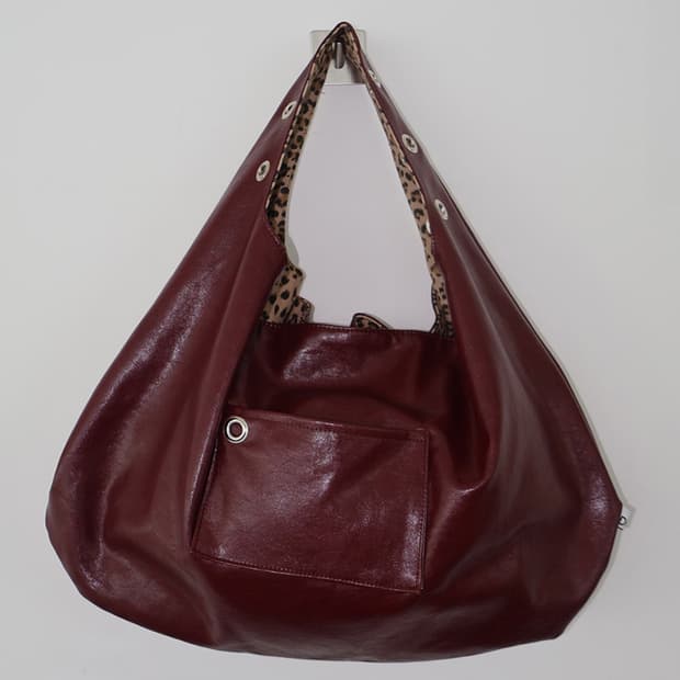 depc 뎁크 아일릿 레더백 버건디