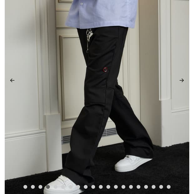 kineto 레이어 커팅 팬츠 블랙