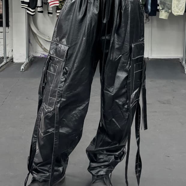VTG 글로시 밴딩 카고팬츠