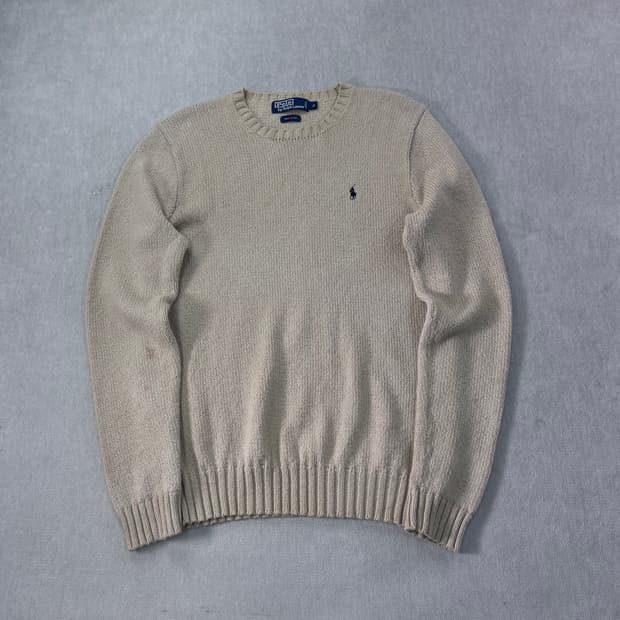 95 폴로랄프로렌 코튼 베이지 니트