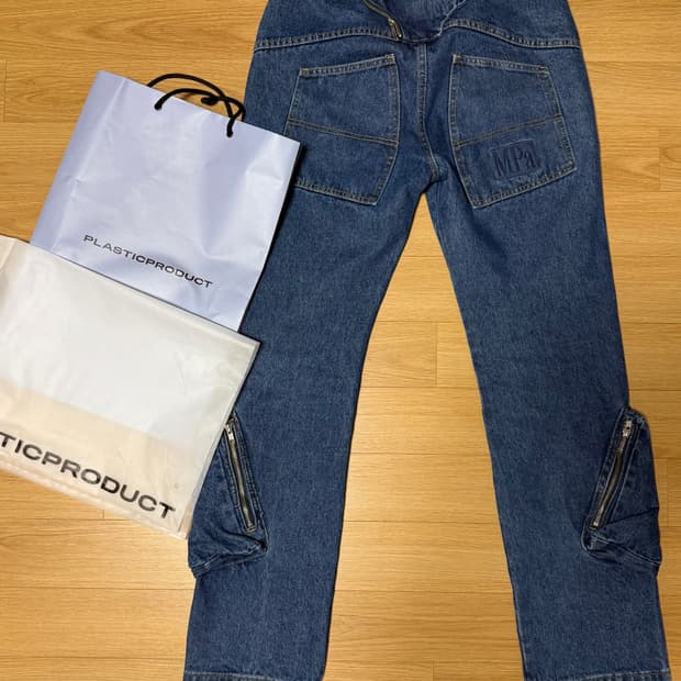 [S] 플라스틱 프로덕트 MPa ANKLE CARGO PANTS BLUE