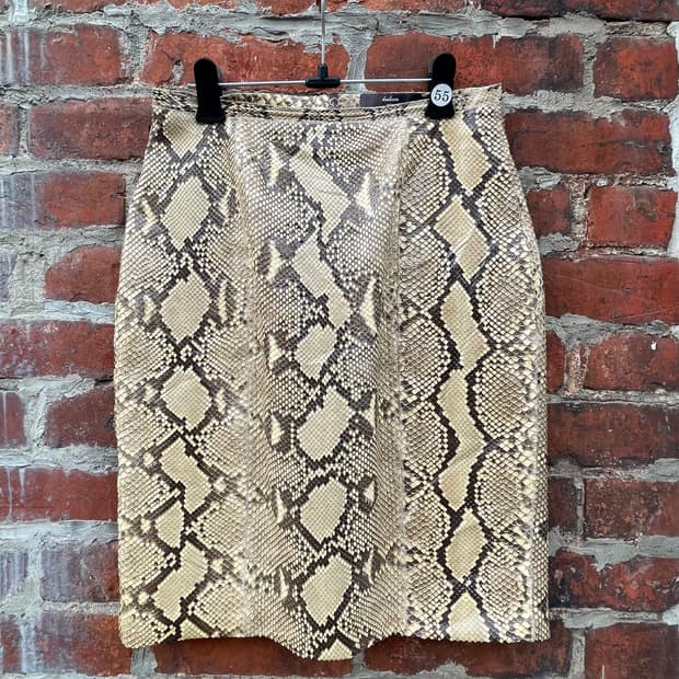 Kulson  이태리 리얼 파이톤 스커트