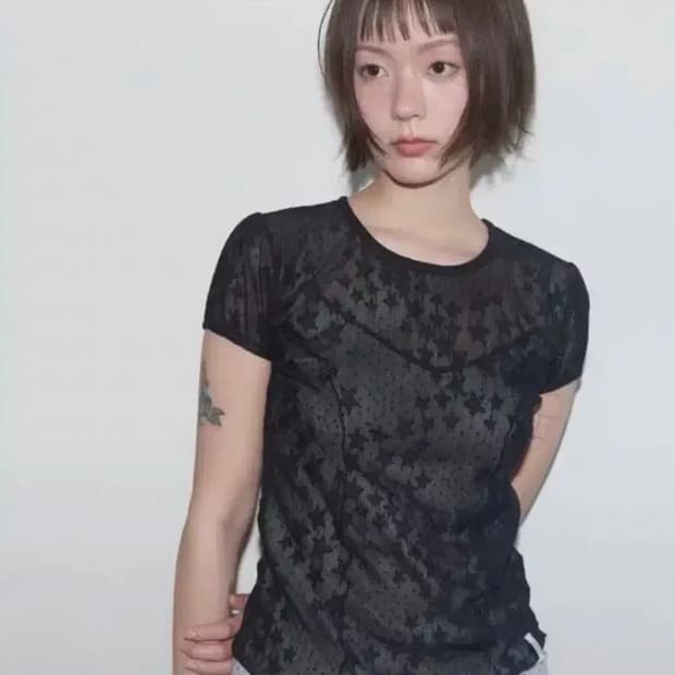 팬시클럽 웨이브 퍼프 레이스 티, 나시 일괄