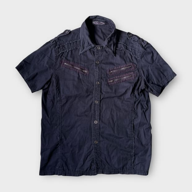 Japanese Vintage . 그런지 락시크 하프 셔츠