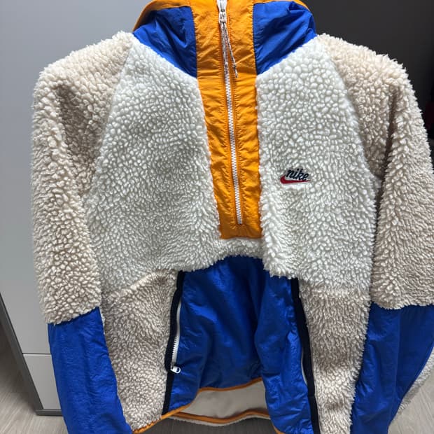 나이키 플리스 반집업