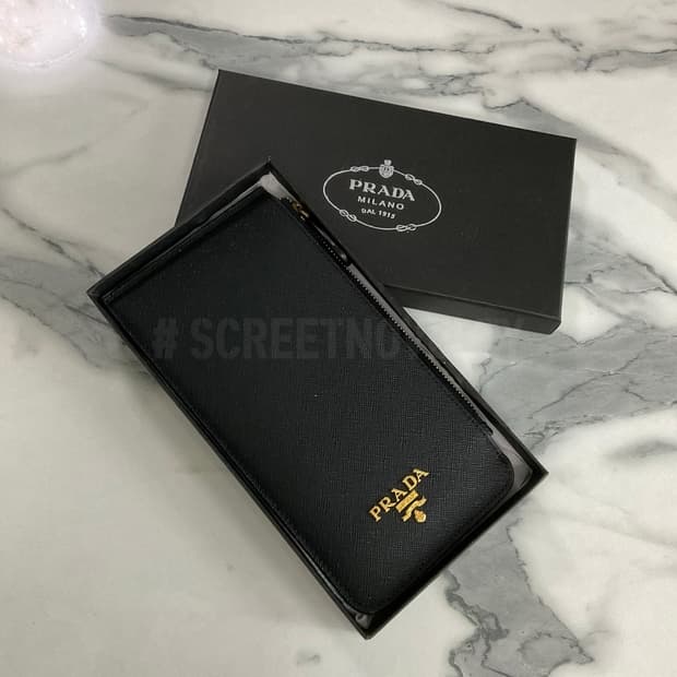 프라다 사피아노 카드지갑 동전지갑 블랙 풀박스