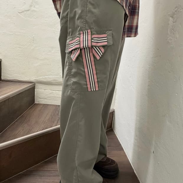 Japan 카키 리본 카고PT