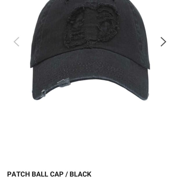 (에스온) PATCH BALL CAP / BLACK