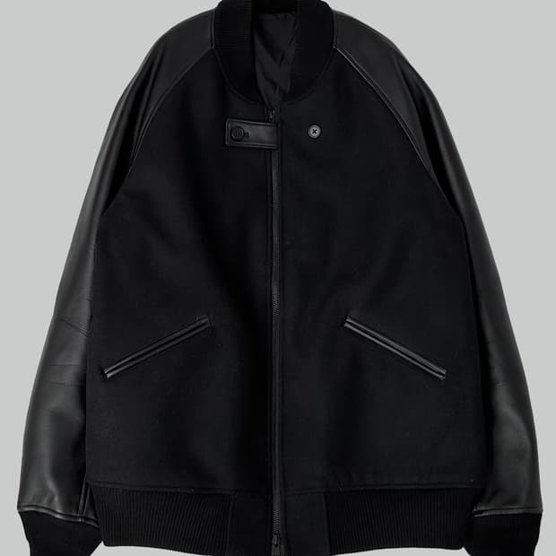 y-3 요지 야마모토 집업 바시티 자켓