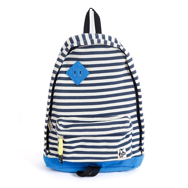 [CHUMS] 스트라이프 스웻 × 코듀라 배색 백팩