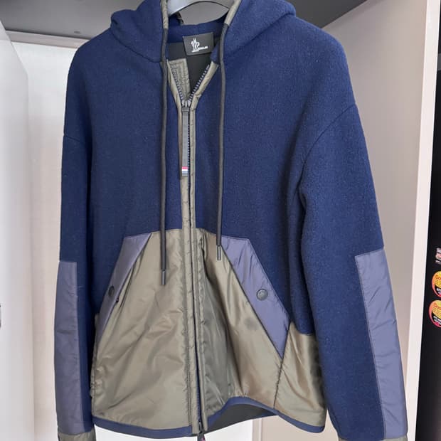 몽클레어 후드 모직 자켓