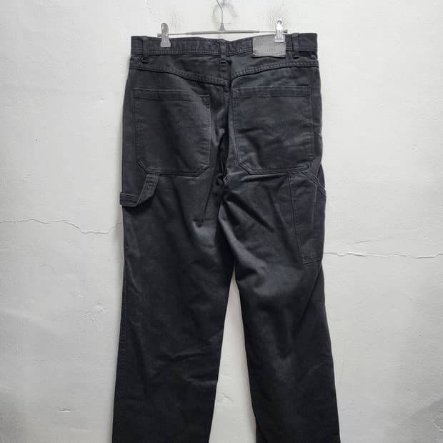 할리데이비슨 카펜터 와이드 데님 흑청바지