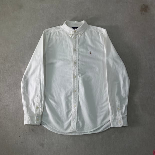 95 폴로랄프로렌 화이트 코튼 셔츠