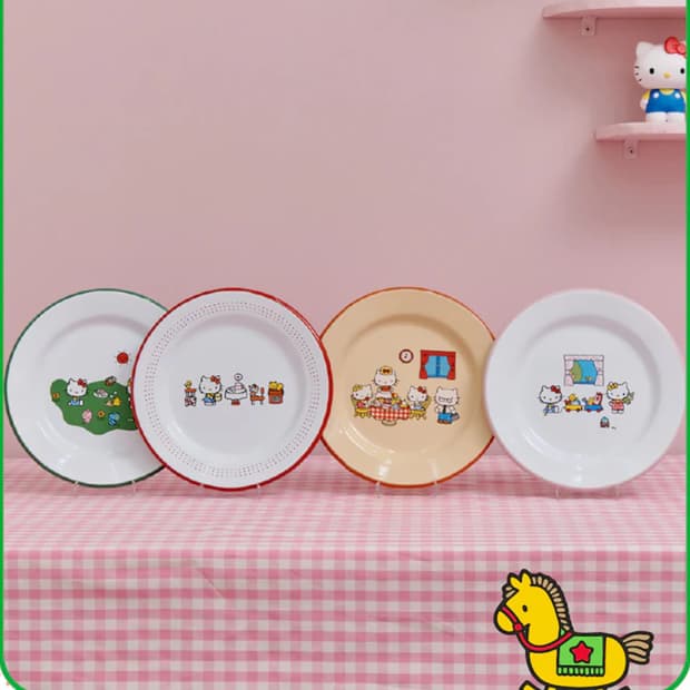 크로우캐년 헬로키티 플레이트