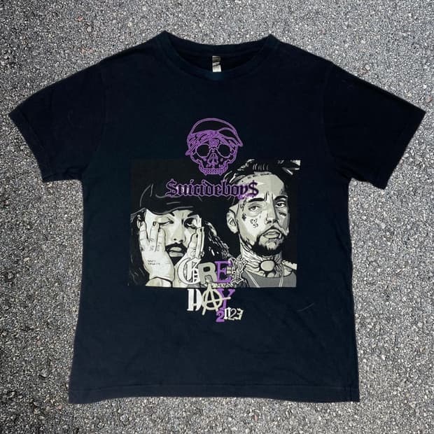 $uicideboy$ 2023 그레이데이 투어 밴드 티셔츠 M