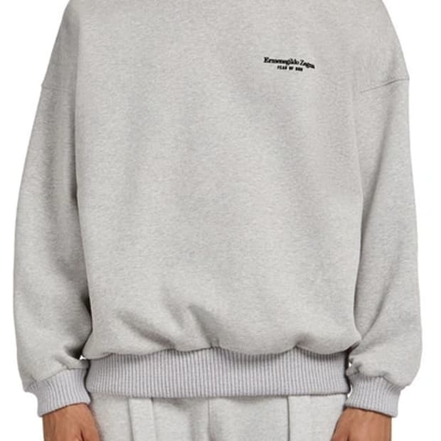 제냐 X FEAR OF GOD 로고 맨투맨 