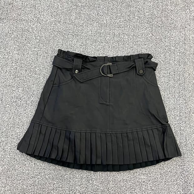 EUR L 자라 여성 레더 스커트 0129H2