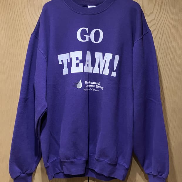 JERZEES 저지스 50/50 퍼플 스웻셔츠 빈티지 러셀