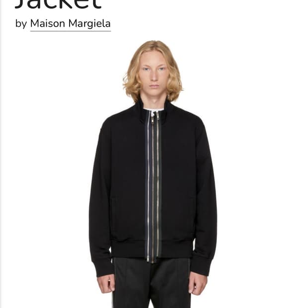 [50] margiela multi zip jacket