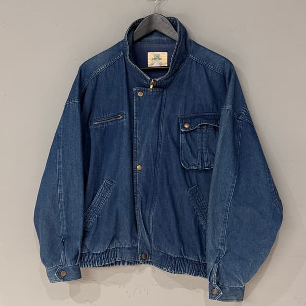 90s Dynamite 디테일 데님 봄버자켓 
