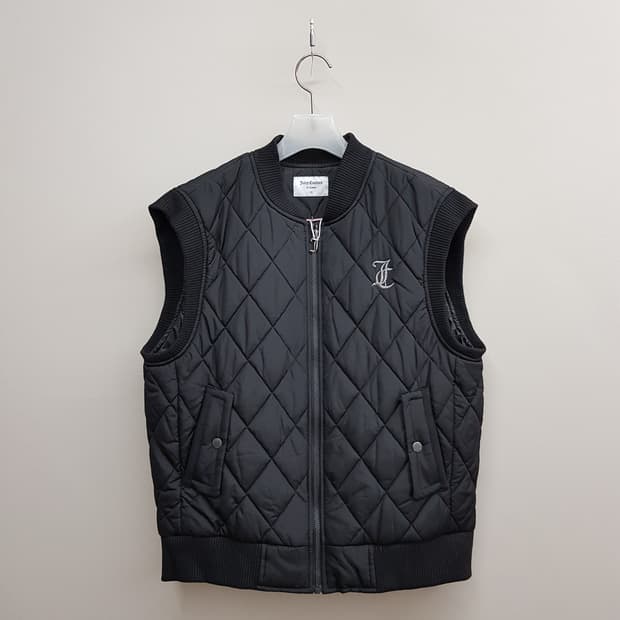 쥬시꾸뛰르 2023 퀼팅 패딩 베스트 M사이즈