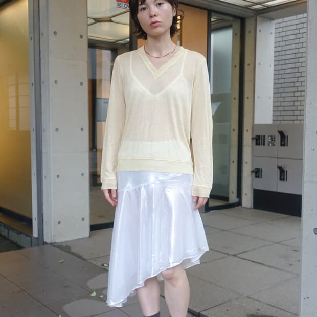 누아누 비요 스커트 실버